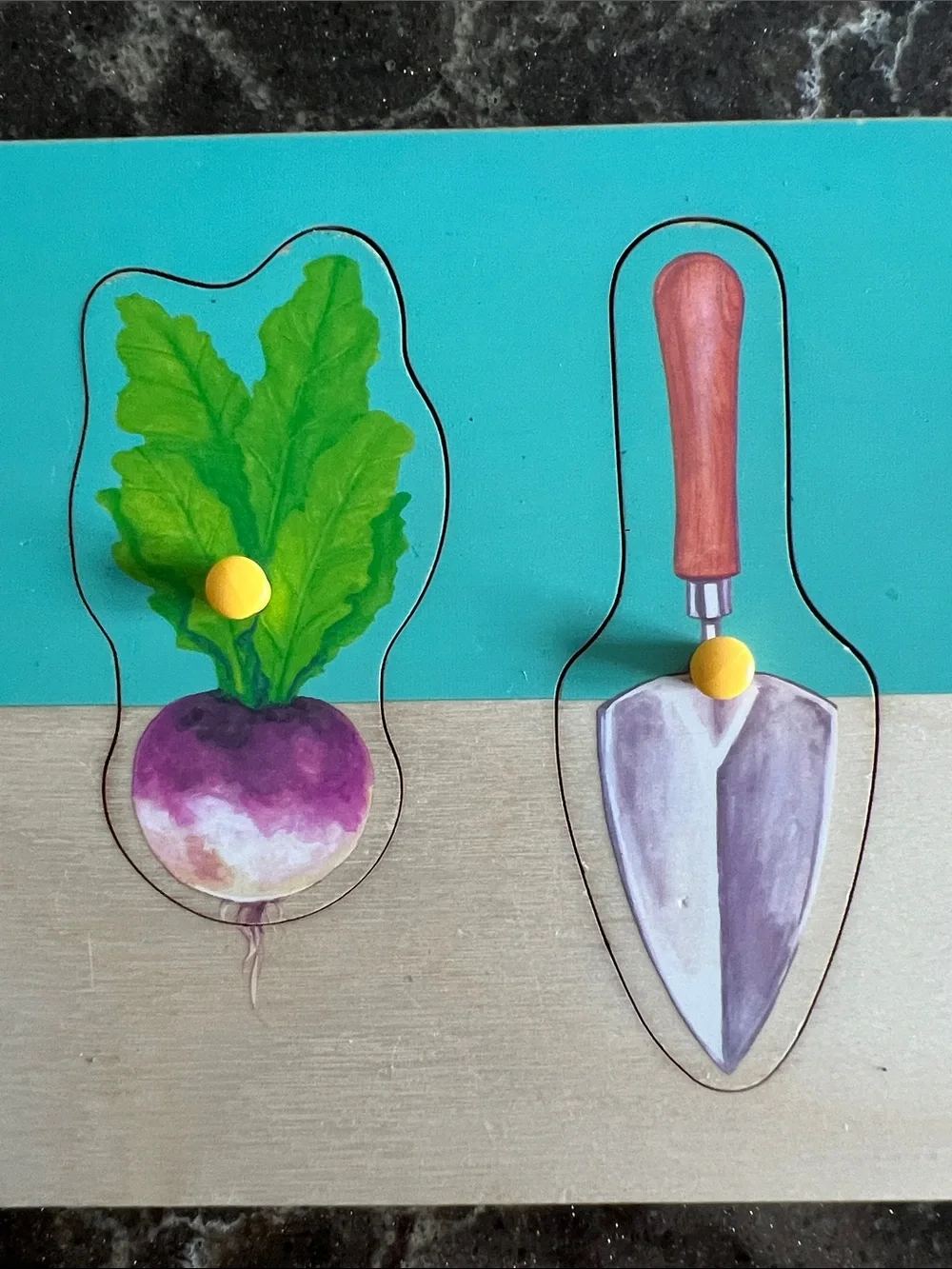Lovevery Community Garden Wooden Peg Puzzle